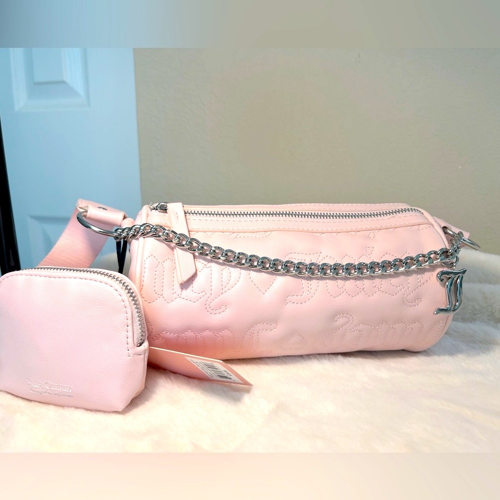 Quilted puffy Juicy Couture Bag 🎀 with mini zipper bag 👛NWT